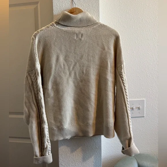 NWOT Gap Cream Fisherman Style Sweater: XL - Picture 4 of 4